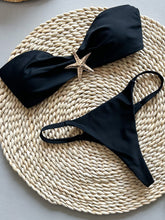 Load image into Gallery viewer, Starfish Solid Color Bandeau Bikini +
