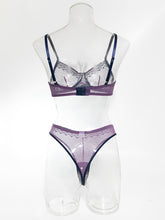 Load image into Gallery viewer, Sexy Lingerie Comfortable Small Contrast Color See-through Lingerie Set +
