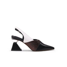 Load image into Gallery viewer, Metallic Slingback Heels
