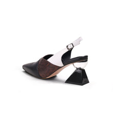 Load image into Gallery viewer, Metallic Slingback Heels

