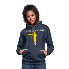 Load image into Gallery viewer, Life is like boxing Premium T-Shirt - indigo heather/asphalt
