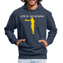 Load image into Gallery viewer, Life is like boxing Premium T-Shirt - indigo heather/asphalt
