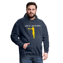 Load image into Gallery viewer, Life is like boxing Premium T-Shirt - indigo heather/asphalt
