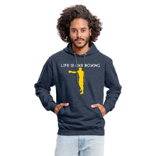 Load image into Gallery viewer, Life is like boxing Premium T-Shirt - indigo heather/asphalt
