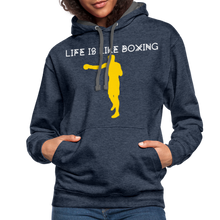 Load image into Gallery viewer, Life is like boxing Premium T-Shirt - indigo heather/asphalt
