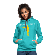 Load image into Gallery viewer, Life is like boxing Premium T-Shirt - scuba blue/asphalt
