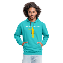 Load image into Gallery viewer, Life is like boxing Premium T-Shirt - scuba blue/asphalt

