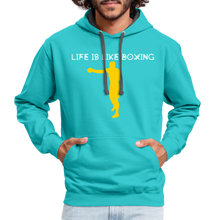 Load image into Gallery viewer, Life is like boxing Premium T-Shirt - scuba blue/asphalt
