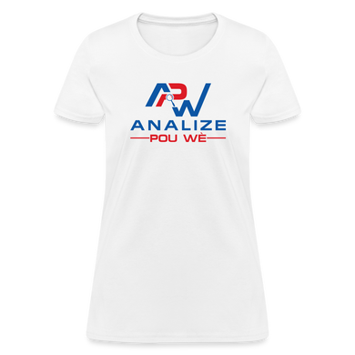 APW Premium Organic Fruit of The Loom Women's T-Shirt - white