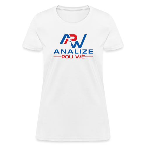 APW Premium Organic Fruit of The Loom Women's T-Shirt - white