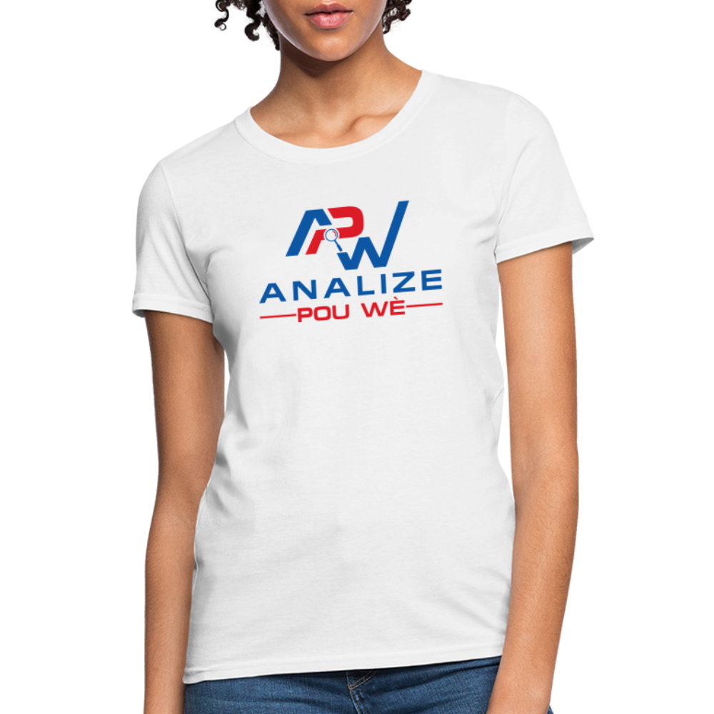 APW Premium Organic Fruit of The Loom Women's T-Shirt - white