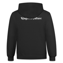 Load image into Gallery viewer, Kings Contrast Hoodie | Fruit of the Loom Hoodeed Sweater - black/asphalt
