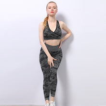 Load image into Gallery viewer, High Elasticity Slim Quick Dry Fitness Yoga Sports Bra Pants Set +
