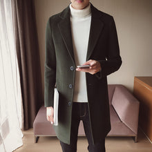 Load image into Gallery viewer, Men&#39;s Windbreaker Overcoat Slim Woolen Coat British Style Overcoat Chic Jacket for Gentlemen +
