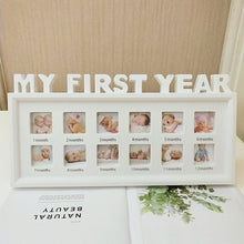 Load image into Gallery viewer, My First Year Baby 12 Month Photo Frame  Baby Accessory Newborn Gift Baby&#39;s Souvenirs +
