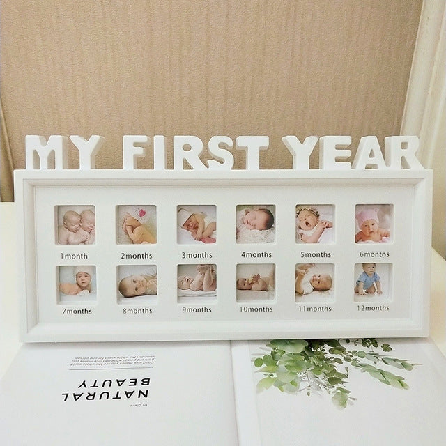 My First Year Baby 12 Month Photo Frame  Baby Accessory Newborn Gift Baby's Souvenirs +