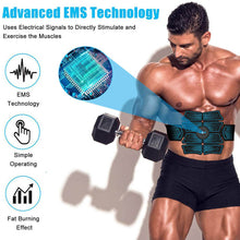 Load image into Gallery viewer, EMS Technology Abdominal Workout Simulator Abdominal Stick Muscle Abdomen Fat Burning Tool +
