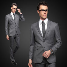 Load image into Gallery viewer, Formal Groom Dressing Daily Office Suit Professional Men&#39;s Suit +
