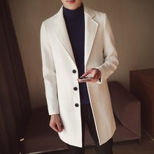 Load image into Gallery viewer, Men&#39;s Windbreaker Overcoat Slim Woolen Coat British Style Overcoat Chic Jacket for Gentlemen +
