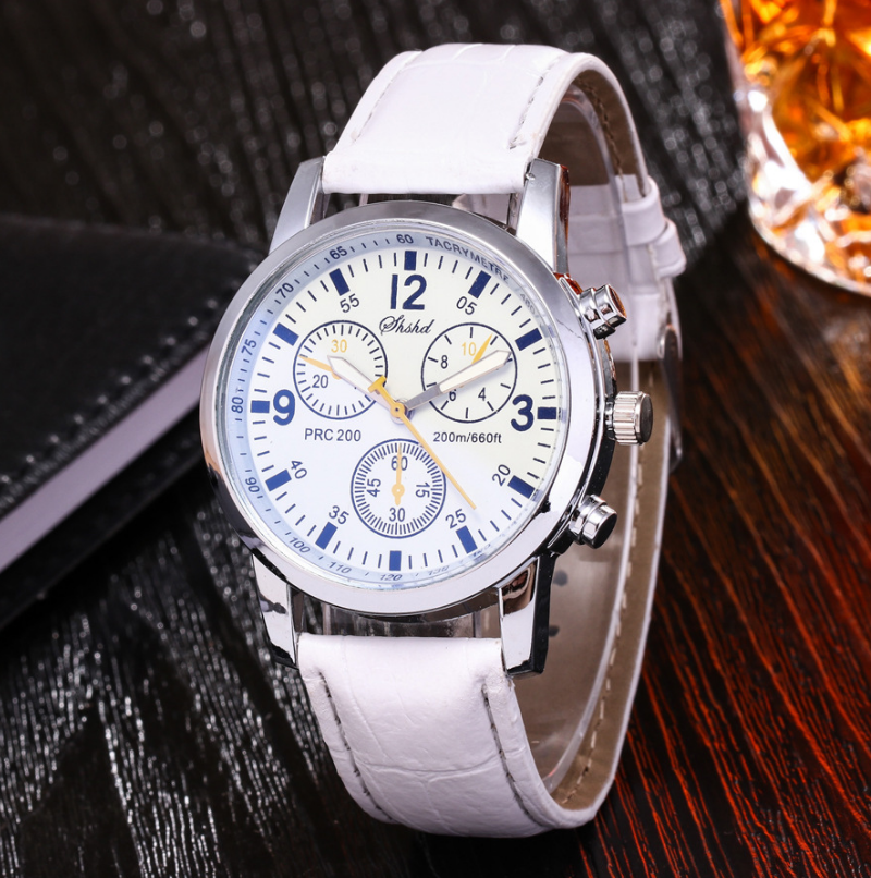 Men's Belt Watch Student Sports Casual Fashion Quartz Watch +