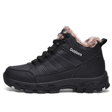 Load image into Gallery viewer, Leather Winter Men Waterproof Warm Fur Snow Boots +
