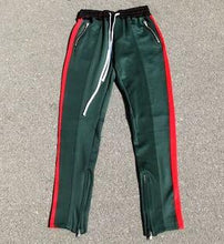 Load image into Gallery viewer, Side Patchwork Elastic Waist Straight Track Pants (+)
