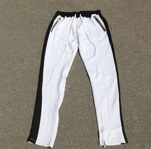 Load image into Gallery viewer, Side Patchwork Elastic Waist Straight Track Pants (+)
