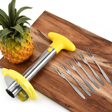 Load image into Gallery viewer, Fast Pineapple Peeler -  Pineapple Peeling and Core Extraction High Quality Peeler Tool with Forks +
