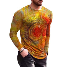 Load image into Gallery viewer, Men&#39;s Graffiti T-shirt Contrasting Color Design T-shirt Painting And Printing Long Sleeve T-shirt +
