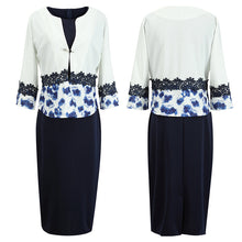 Load image into Gallery viewer, Printed Jacket Dress Suit Women Plus Size Women&#39;s Dress +
