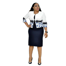 Load image into Gallery viewer, Printed Jacket Dress Suit Women Plus Size Women&#39;s Dress +
