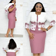 Load image into Gallery viewer, Printed Jacket Dress Suit Women Plus Size Women&#39;s Dress +
