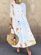 Load image into Gallery viewer, Ladies New Printed Plus Size Ladies Dress +
