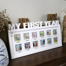 Load image into Gallery viewer, My First Year Baby 12 Month Photo Frame  Baby Accessory Newborn Gift Baby&#39;s Souvenirs +
