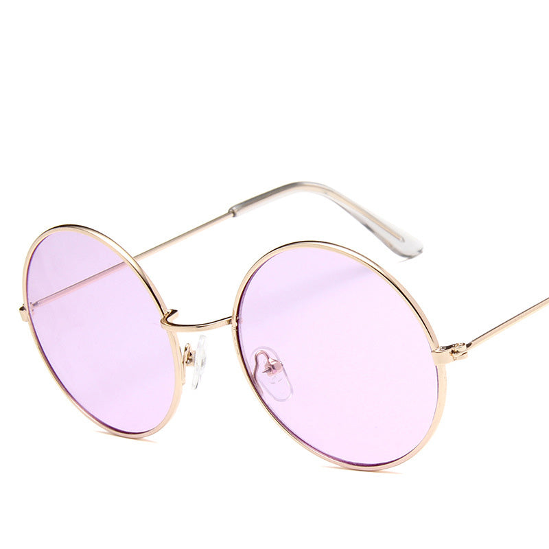 Owl's Eyes Glasses Retro Round Frame Glasses Men And Women Frame Sunglasses Fashionable Classic Style Sunglasses Elegant Glasses Frame +