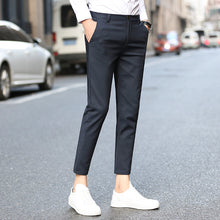 Load image into Gallery viewer, Nine-Point Trousers Men&#39;s Slim-Fit Suit Trousers With Small Feet 9-Point Trousers Men&#39;s Pants +
