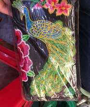 Load image into Gallery viewer, Embroidered Peacock Purse Light Women Wallet +
