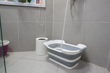 Load image into Gallery viewer, Multipurpose Silicone Foldable Basin Baby Shower Folding Tub Baby and Pet Bathtub Space-Saving Non-Slip Bucket +
