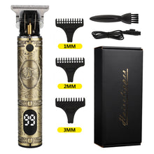 Load image into Gallery viewer, Shaving Head  Carving And Pushing White Electric Clippers +
