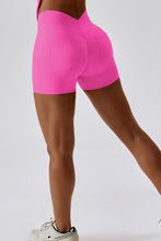 Load image into Gallery viewer, Wide Waistband Back Pocket Sports Shorts +
