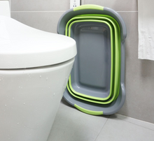 Load image into Gallery viewer, Multipurpose Silicone Foldable Basin Baby Shower Folding Tub Baby and Pet Bathtub Space-Saving Non-Slip Bucket +
