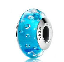 Load image into Gallery viewer, S925 Sterling Silver Bracelet Accessory Glass Beads Charm Bracelet Jewelry +
