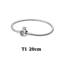 Load image into Gallery viewer, Sterling Silver Bracelet Round Hanging Beads +
