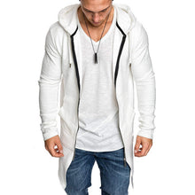 Load image into Gallery viewer, Men&#39;s Trendy Sweatshirt Slim Mid-Length Swallowtail Sweater Hooded Sweater +

