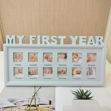 Load image into Gallery viewer, My First Year Baby 12 Month Photo Frame  Baby Accessory Newborn Gift Baby&#39;s Souvenirs +
