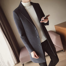 Load image into Gallery viewer, Men&#39;s Windbreaker Overcoat Slim Woolen Coat British Style Overcoat Chic Jacket for Gentlemen +
