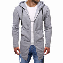 Load image into Gallery viewer, Men&#39;s Trendy Sweatshirt Slim Mid-Length Swallowtail Sweater Hooded Sweater +
