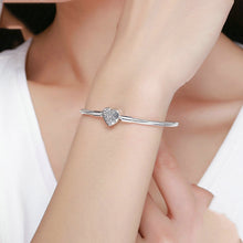 Load image into Gallery viewer, Spring Tree Of Life Bracelet - Classy Women 100% 925 Sterling Silver Heart Shape Clasp Snake Chain +
