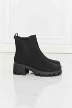 Load image into Gallery viewer, MMShoes Work For It Matte Lug Sole Chelsea Boots in Black +
