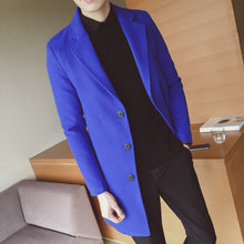 Load image into Gallery viewer, Men&#39;s Windbreaker Overcoat Slim Woolen Coat British Style Overcoat Chic Jacket for Gentlemen +
